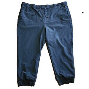 GOODFELLOW Solid All Black Pull On Drawstring Jogger Pants Mens Size XXL